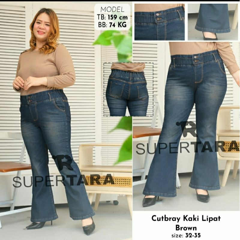 Cutbray Pinggang Karet Lipat Bawah ( Supertara)