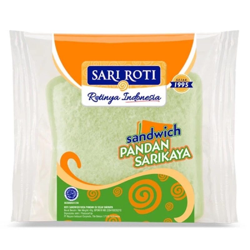 

Sari Roti Sandwich Pandan Sarikaya