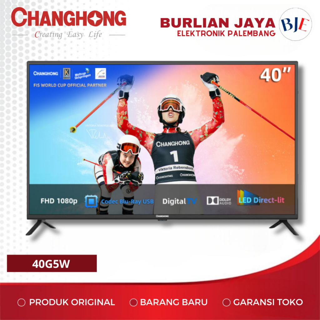 TV CHANGHONG 40G5W 40 INCH LED TV DIGITAL TV 40" PALEMBANG