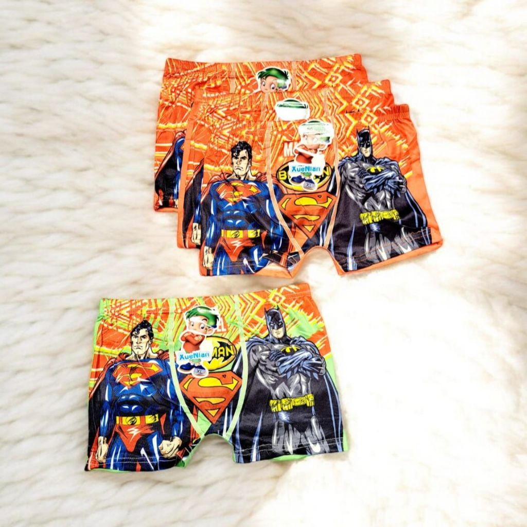 Boxer anak laki laki [ 6 Pcs ] boxer anak cowok import lusinan-Cd boxer anak laki laki motif