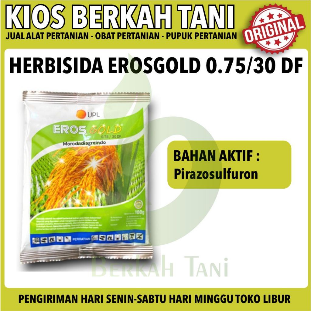 Herbisida selektif obat suket padi pari erosgold eros gold 100gr