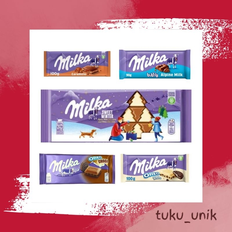 

(Bisa COD)PROMOO!!!! Ready Stok Coklat/ Cokelat Milka Coklat Turki Original rasa Oreo/Strawberry/Bubbly White/Alpine Milk/Wholenut 100gr