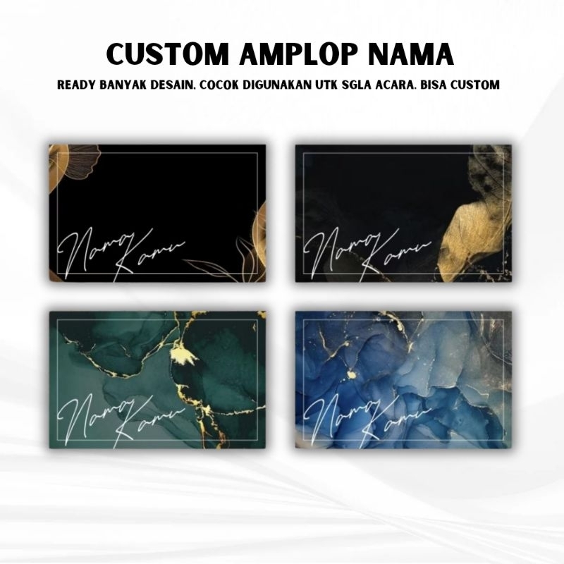 

(Isi 11) Amplop Custom Nama Kondangan Pernikahan Ulang Tahun