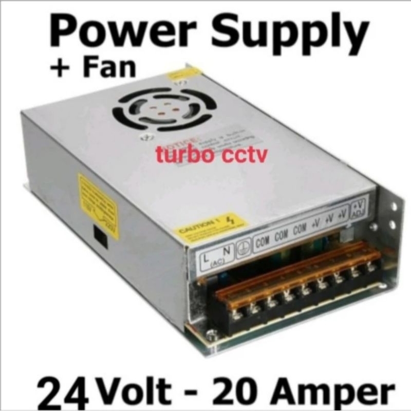 Travo Power Supply 24V 20A PSU 24 Volt 20 Amper High Quality 20 Ampere 24v
