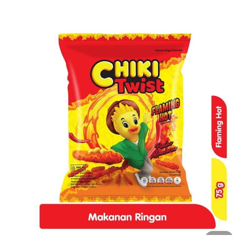 

CHIKI Twist Makanan Ringan Flaming Hot 75 gr