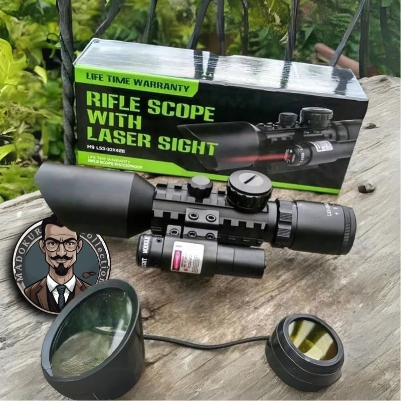 Teleskop Senapan M9 3-9x40 | Teropong Rifle Scope Zoom Tinggi – Cocok Untuk Berburu & Target Shootin