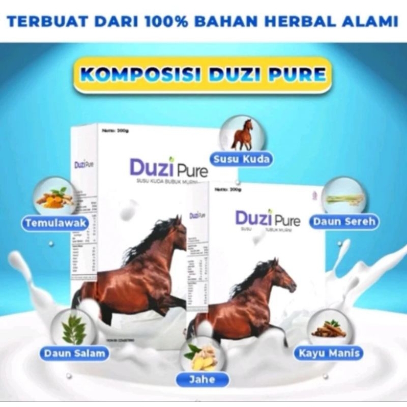 

Duzi Pure Susu Kuda Liar Lombok Murni Herbal Alami 100% Original