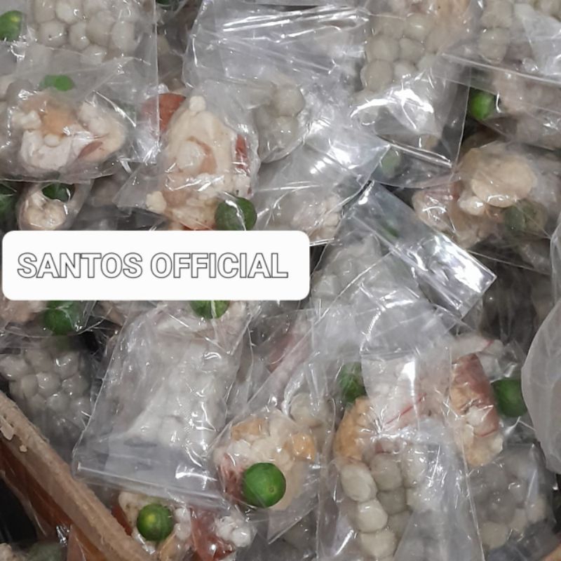 

paket 10 bungkus baso Aci isi ayam baso 12 butir komplit bumbu minyak bawang harga reseller