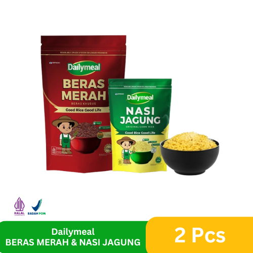 

Dailymeal - Bundle Beras Merah Pouch 1 kg & Nasi Jagung 500gr