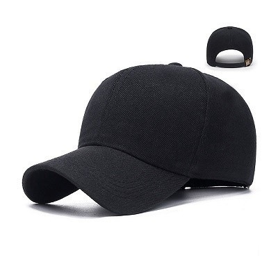 TERLARIS" Topi Import POLOS Baseball Topi Golf Topi Pria Trendy Hitam
