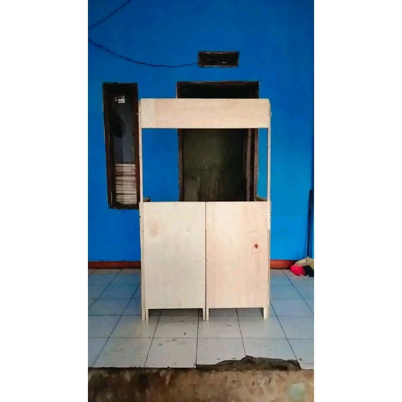 Booth portabel / meja lipat polos murah
