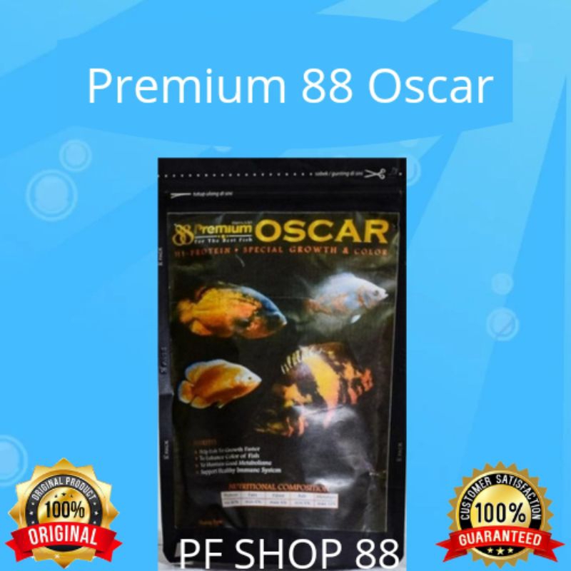 KL Premium 88 Oscar 100 gram pelet pakan ikan hias