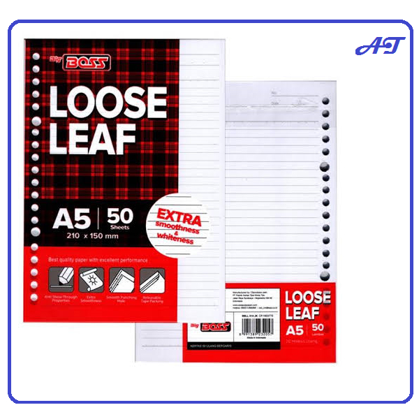 

LOOSE LEAF A5-50 BIG BOSS / ISI BINDER A5