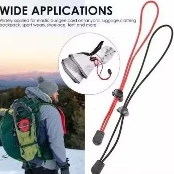 2pcs tali elastis multifungsi pengait tas ransel outdoor untuk treking pole dll