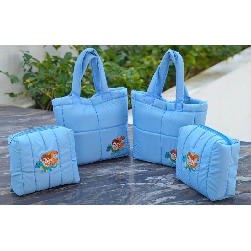 souvenir puffy pouch bordir custom