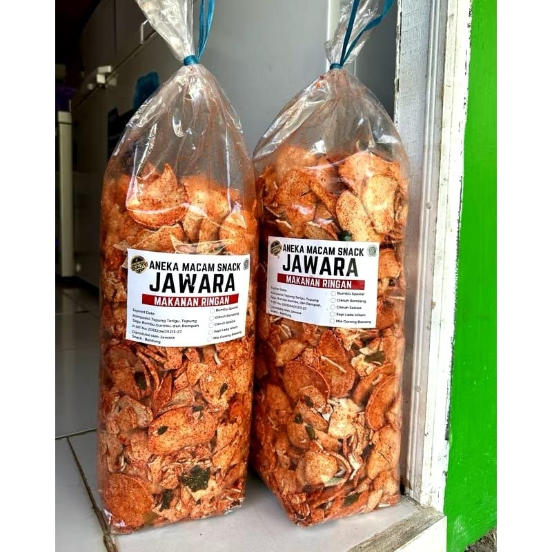 

basreng pipih pedas dan ori daun jeruk 1kg