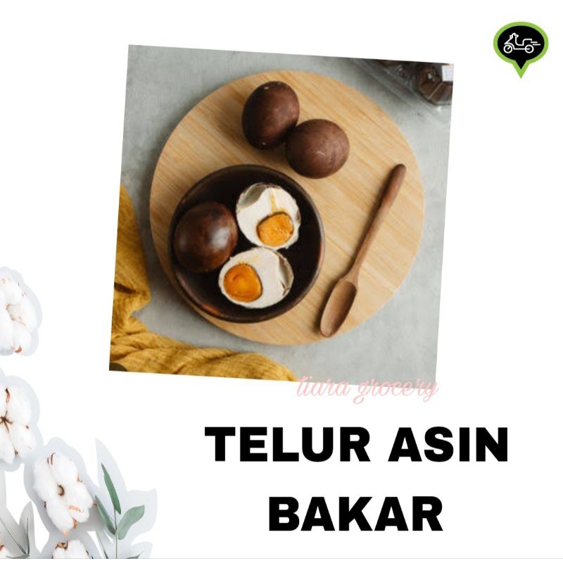 

Telur asin bakar
