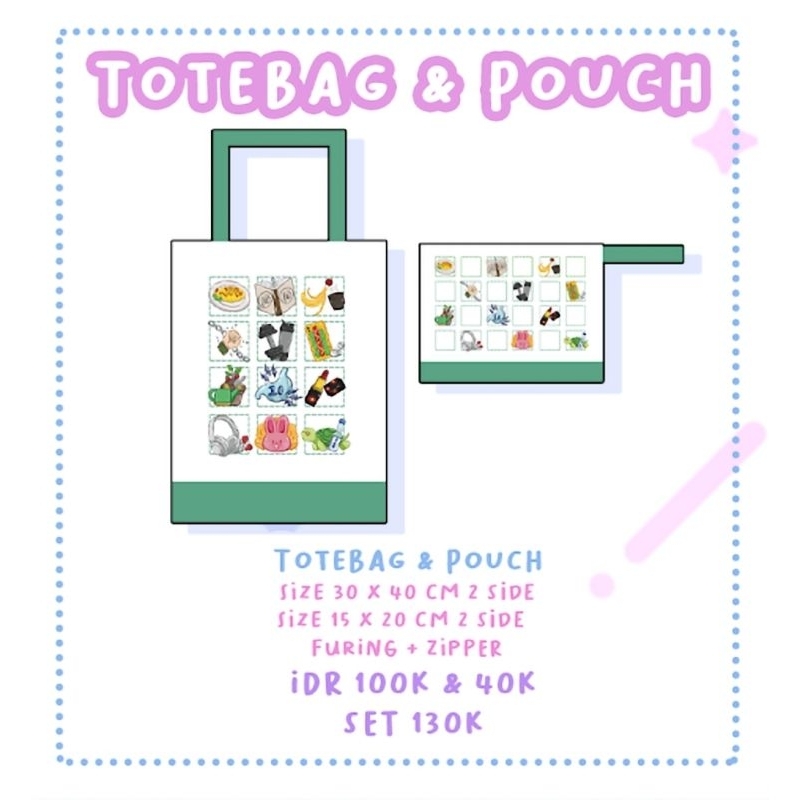 WIND BREAKER TOTEBAG & POUCH ✨ Fan merch by Everyonepiece ✨