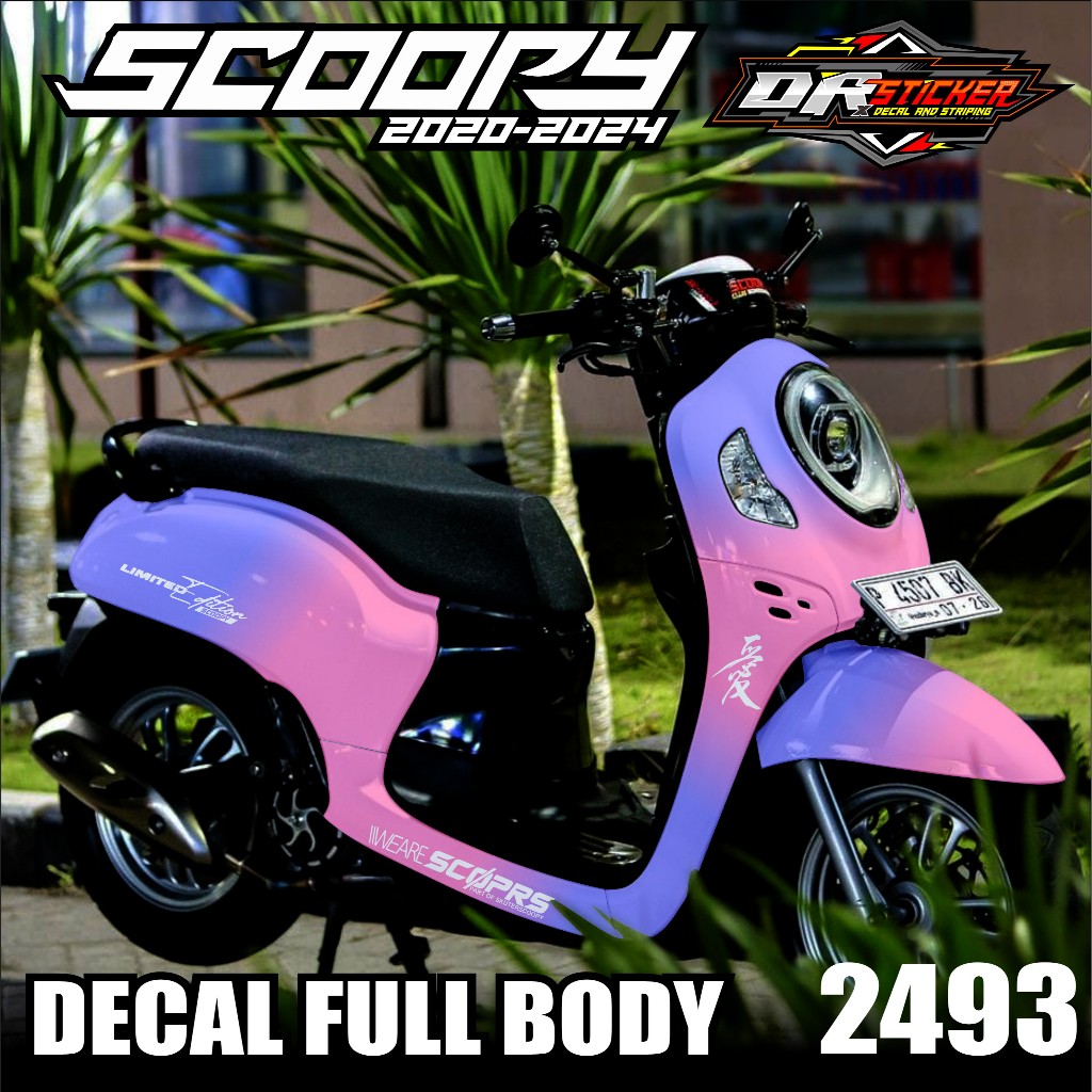 Decal sticker full body new scoopy prestige 2021 variasi gradasi