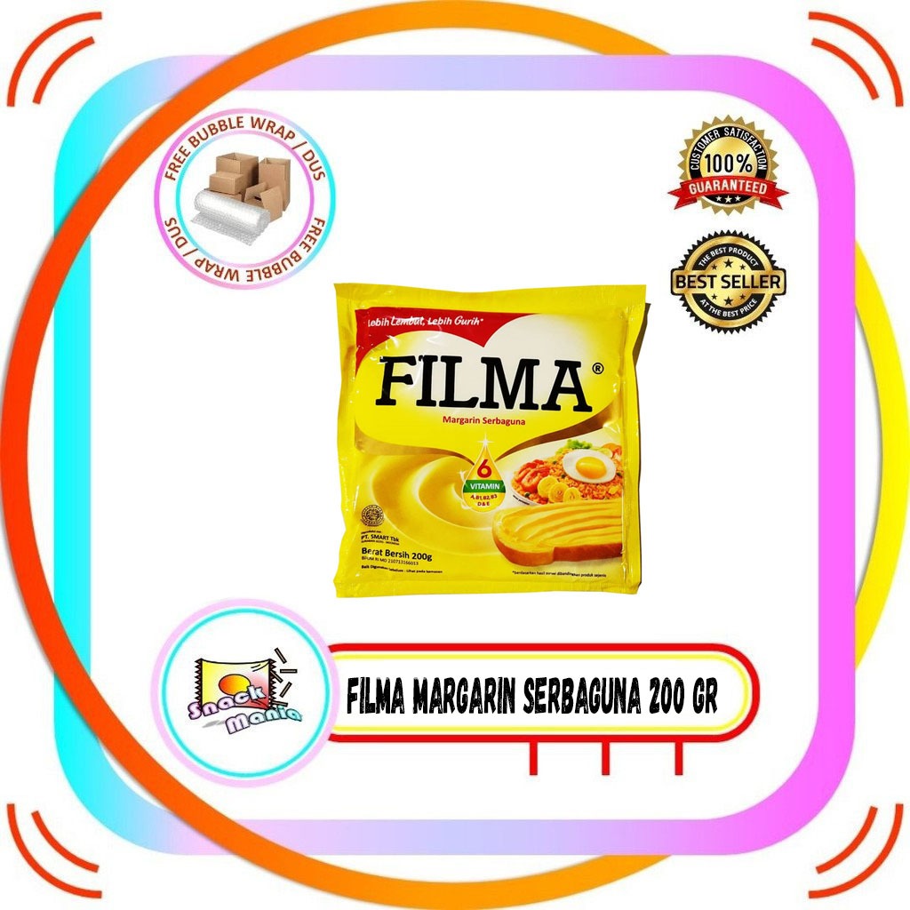 

Filma Margarin Serbaguna Mentega Salted Sachet 200 gr