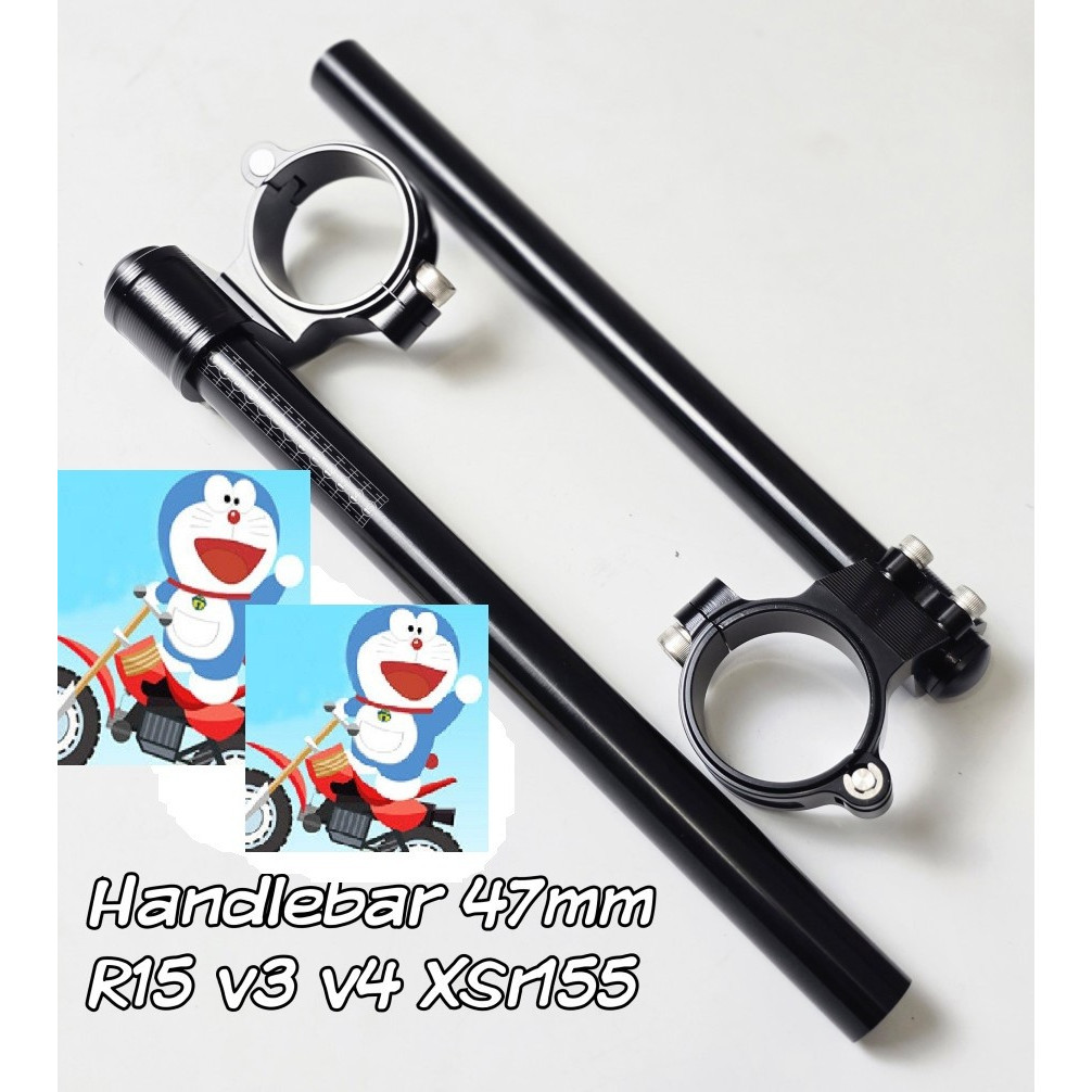 Stang jepit XSR 155 handlebar r15 v3 black series diameter 47mm racepro stang yamaha all new r15 v4 