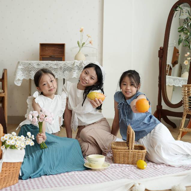 KANNELLE KIDS - Raisa Plisket Skirt / Pakaian Anak Perempuan / Skirt Anak Perempuan