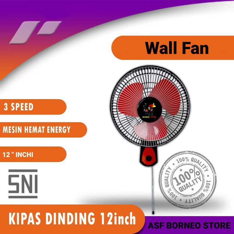 Kipas Angin Dinding Wall Fan 12 Inchi