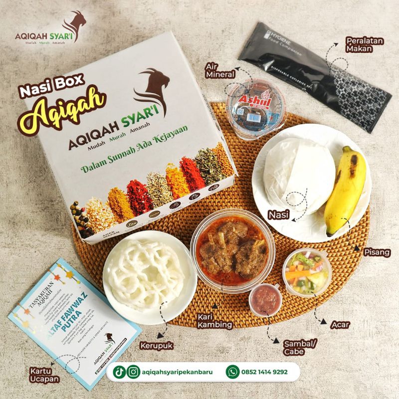 

Paket Aqiqah Nasi Box Anak Sholehah
