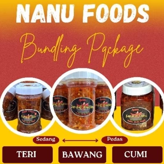 

BUNDLING PACKAGE Sambal Bawang / Sambal Cumi / Sambel Bawang / Sambel Cumi Ukuran 150ml & 200ml