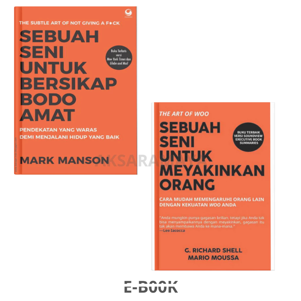 

(BUNDLE) SEBUAH SENI UNTUK BERSIKAP BODO AMAT , SEBUAH SENI UNTUK MEYAKINKAN ORANG LAIN
