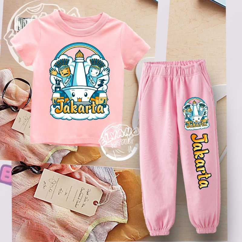 Stelan Baju Anak Laki-laki Dan Perempuan Ondel Ondel Jakarta