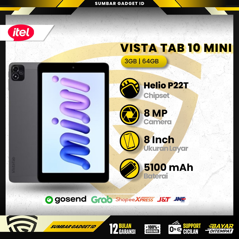 Itel Vista Tab 10 Mini 3/64 GB Smartphone Original Garansi resmi