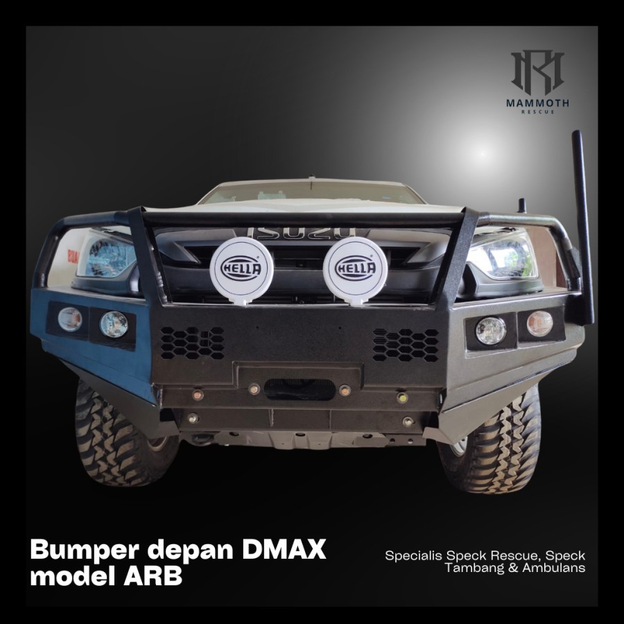 Bumper depan model arb untuk dmax double cabin