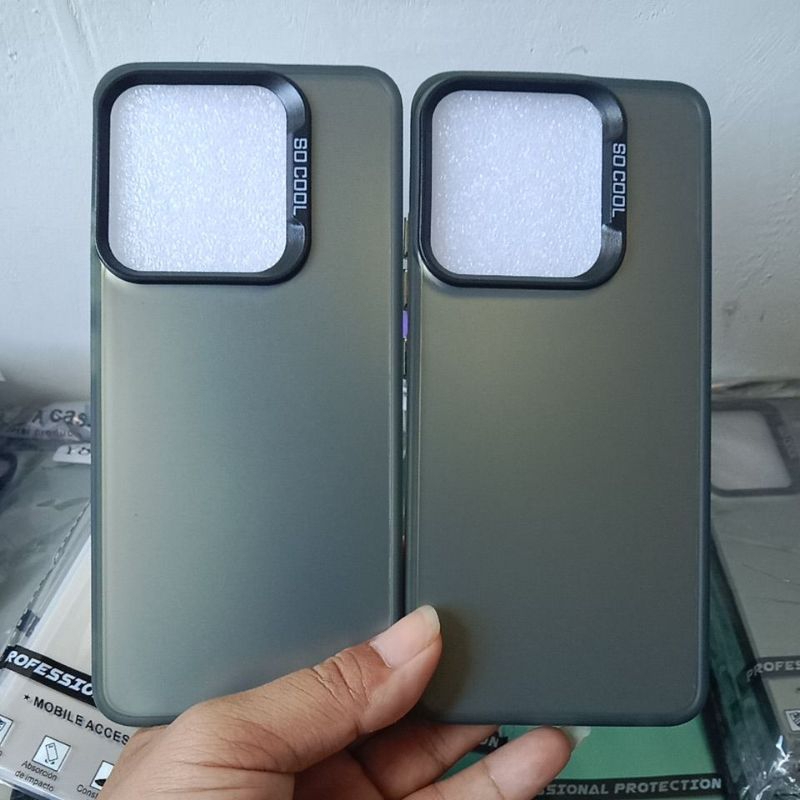 SOFTCASE CASE HYBRID IMD FULL HITAM INFINIX SMART 7 SLIKON CASE HOLOGRAM IMD FULL BLACK