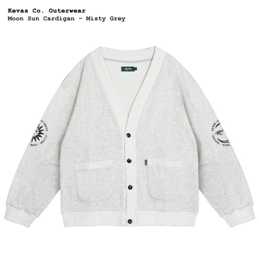 Kevas Moon Sun Cardigan - Misty Grey