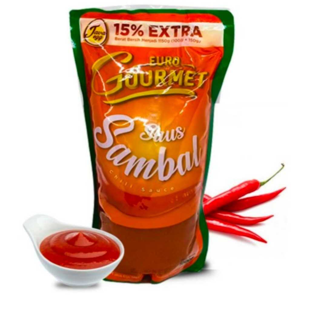 

EURO GOURMET SAUS SAMBAL 1 KG CHILI SAUCE / SAOS SAMBEL KILOAN 1KG