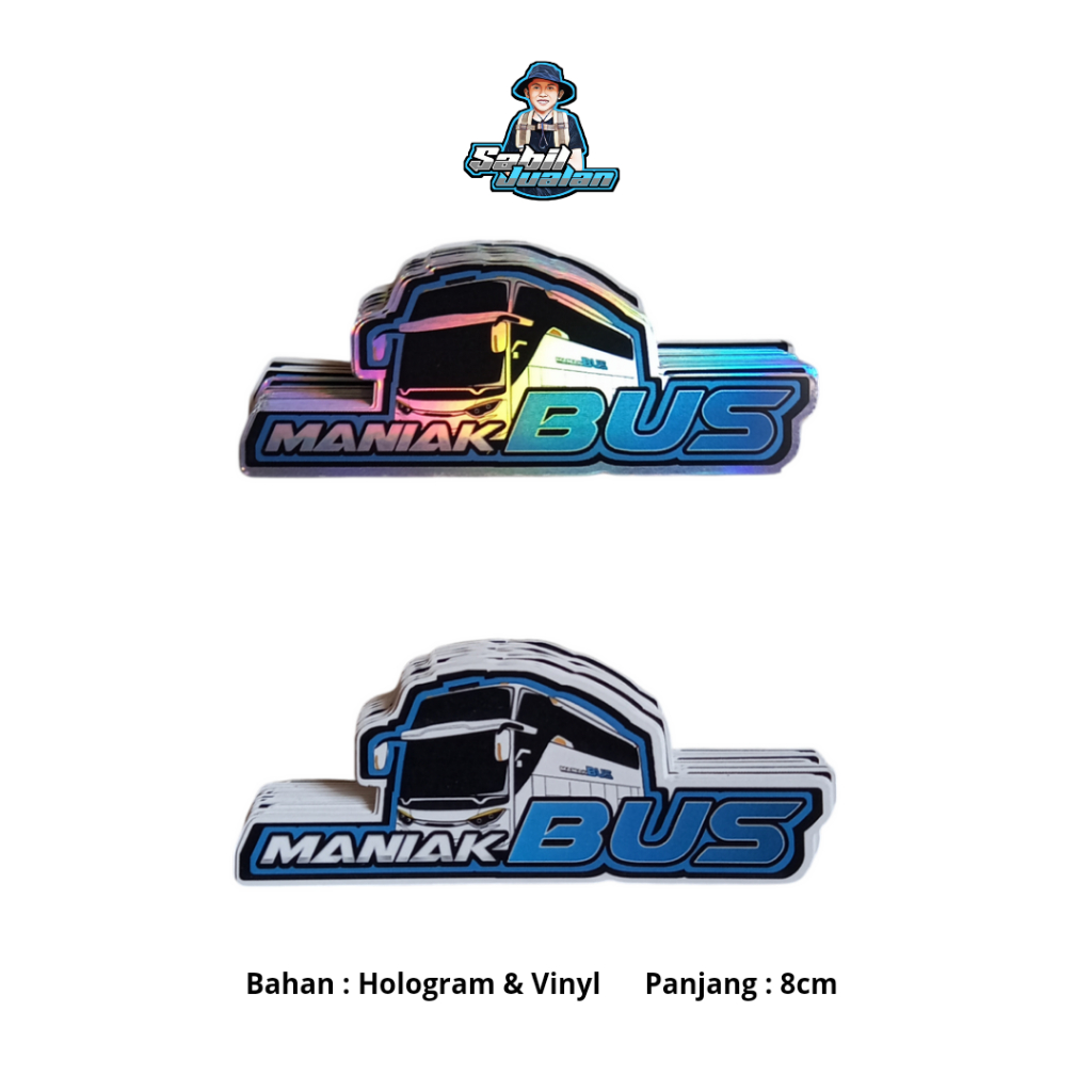 Stiker Maniak Bus #sabiljualan