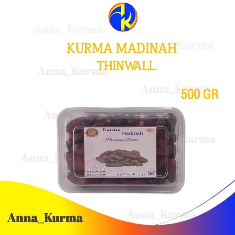 

Kurma Madinah Dates Thinwall 500gr Kurma Rabbe Premium