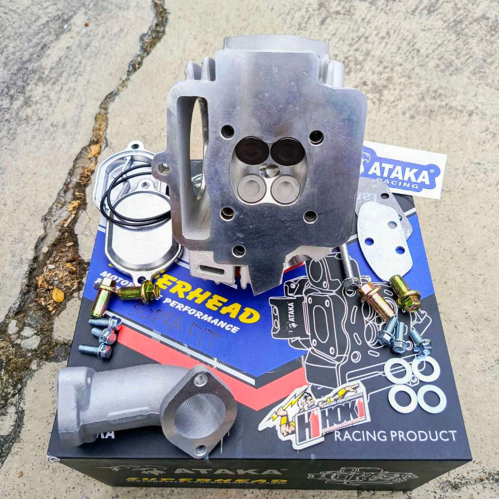 ATAKA RACING CYLINDER HEAD KOP KLEP 4 PORTING CNC HONDA GRAND C SERIES WIN 100 SUPRA PRIMA SUPRA X R