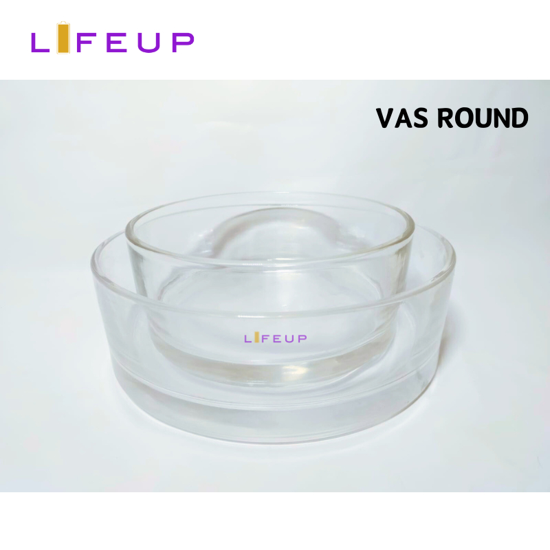 Vas Bunga Bulat / Vas Kaca Bening Bulat / Round Glass Vase / Vas Kaca Silinder