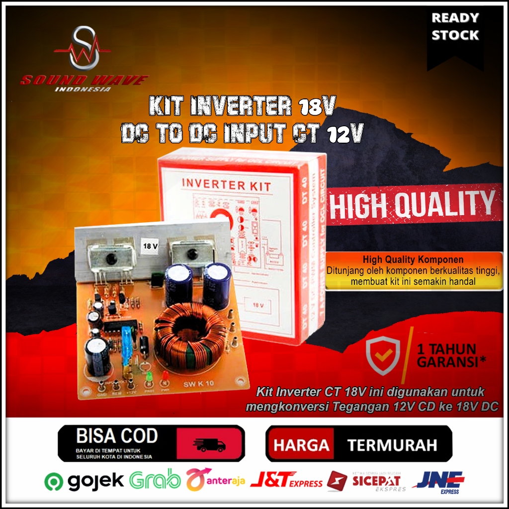 KIT INVERTER 18V DC TO DC