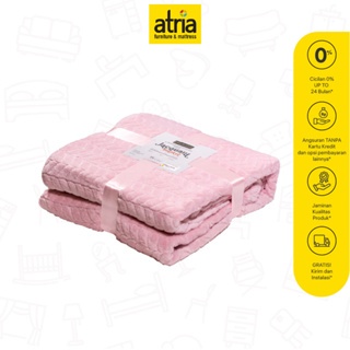 Atria Selimut Bulu Jacquard Blanket Flannel Fleece