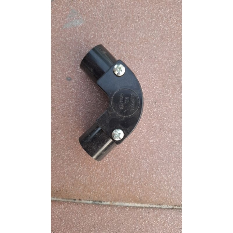 Elbow / Knee pipa listrik Clipsal 20mm hitam