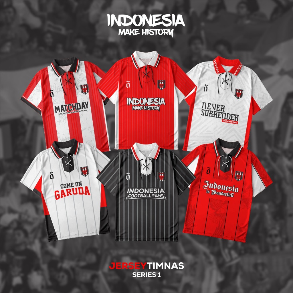 BAJU TIMNAS INDONESIA / JERSEY VINTAGE TIMNAS / JERSEY SUPPORTER INDONESIA