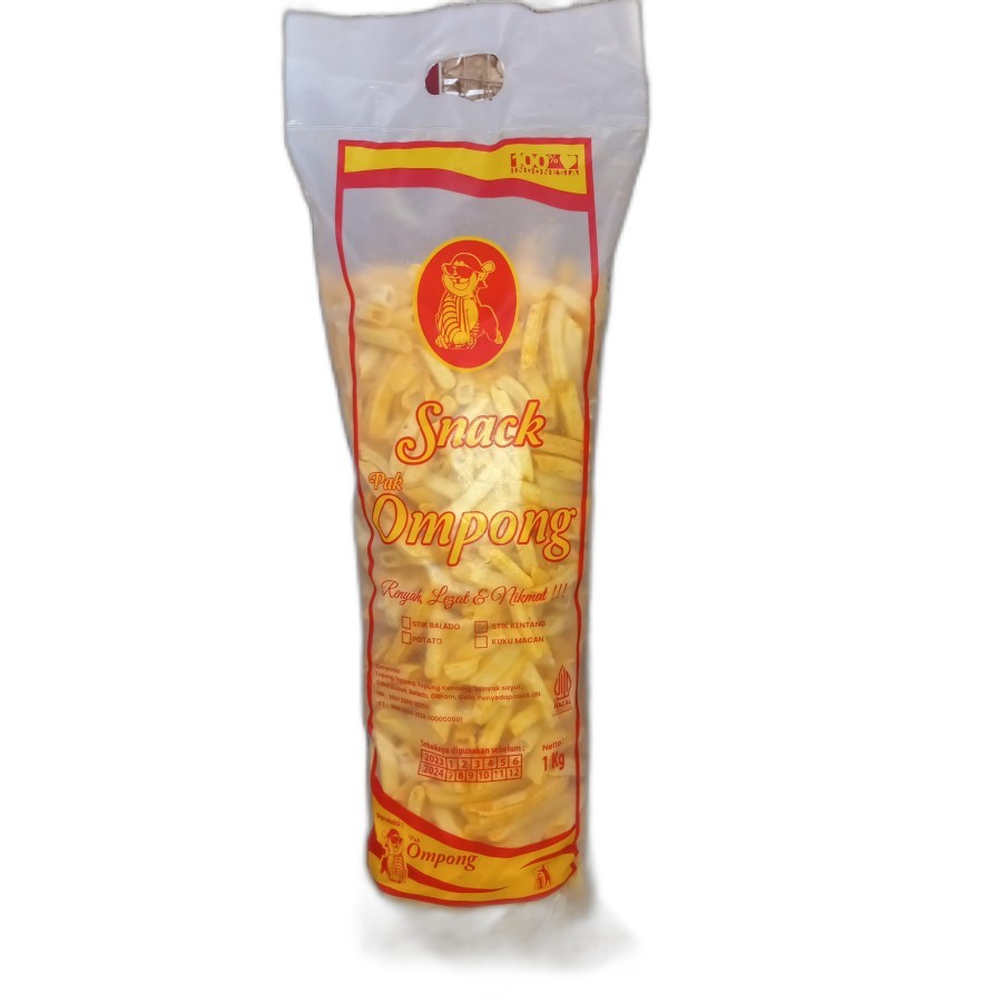 

ompong snack kentang stik berat 1kg
