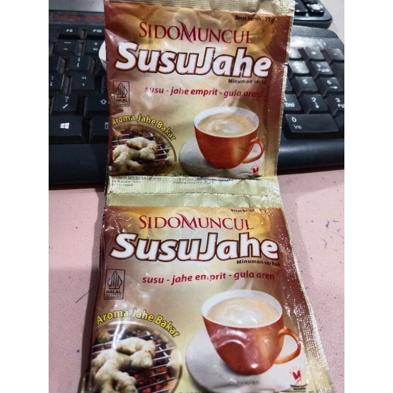 

Susu Jahe Sidomuncul 1 renceng isi 10 sachet @27gr