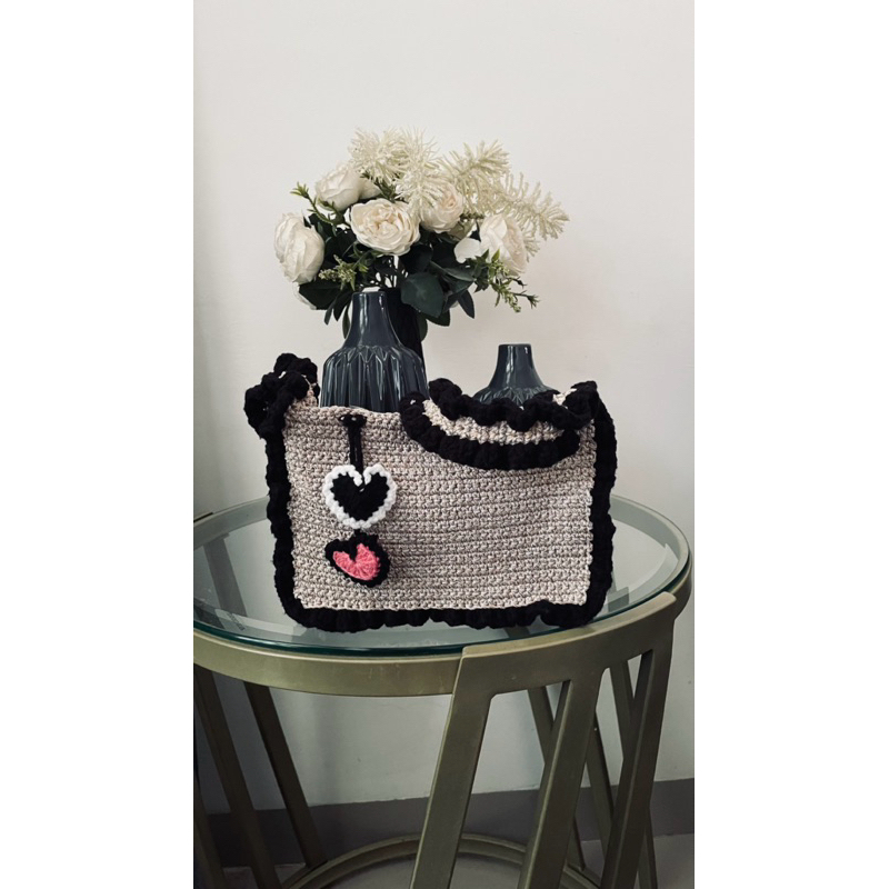 ruffle bag crochet