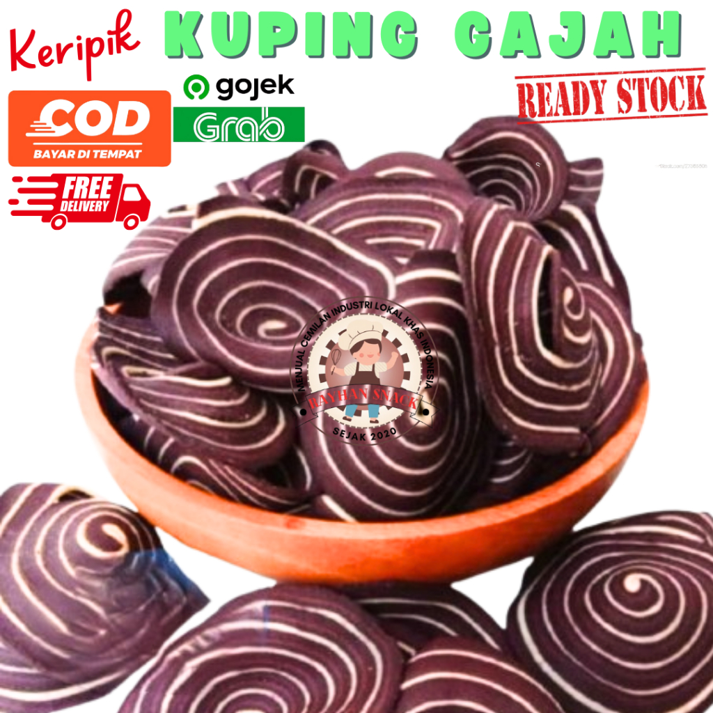 

Keripik Kuping Gajah Cokelat 250 Gr