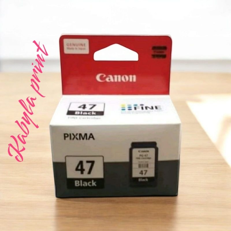 Tinta Catridge Canon pg 47 Black for 
Support Printer Type :
Canon PIXMA E3170, E3177, E3370, E3470,