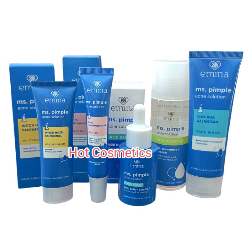 Paket Skincare Kulit Berjerawat Emina Ms.Pimple 100% Original BPOM